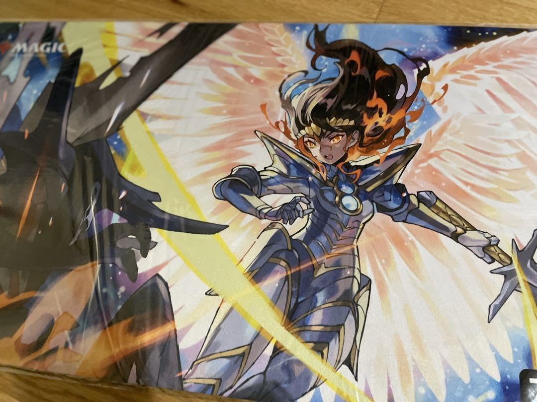 【未使用】邪悪を打ち砕く　さいとうなおき氏　プレイマット＋スリーブ＋デッキケース 未使用】MTG 邪悪を打ち砕く さいとうなおき氏 プレイマット＋